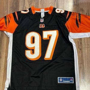 Three autographed Cincinnati Bengals jerseys